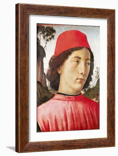 Portrait of a Young Man, 15th Century-Domenico Ghirlandaio-Framed Giclee Print