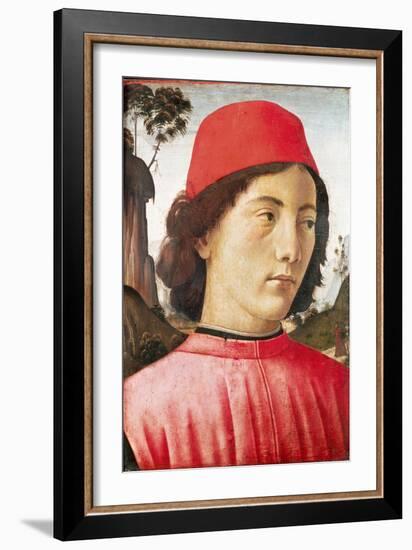 Portrait of a Young Man, 15th Century-Domenico Ghirlandaio-Framed Giclee Print