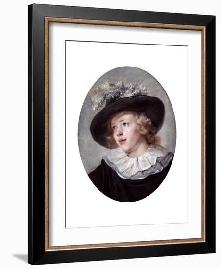 Portrait of a Young Man, 18th-Early 19th Century-Jean-Honore Fragonard-Framed Giclee Print