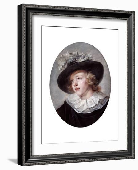 Portrait of a Young Man, 18th-Early 19th Century-Jean-Honore Fragonard-Framed Giclee Print