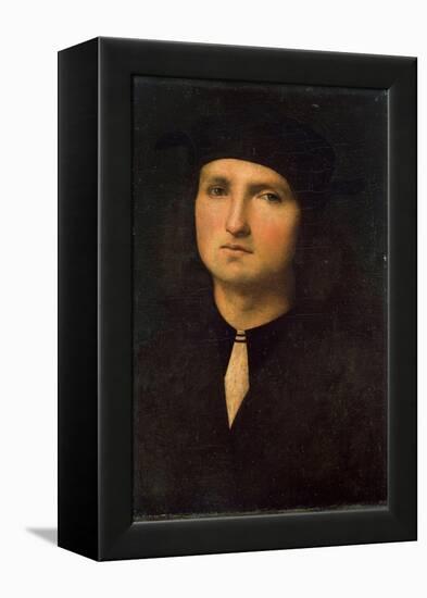 Portrait of a Young Man, Between 1495 and 1500-Perugino-Framed Premier Image Canvas