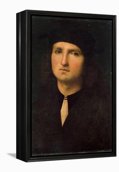 Portrait of a Young Man, Between 1495 and 1500-Perugino-Framed Premier Image Canvas