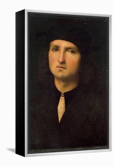 Portrait of a Young Man, Between 1495 and 1500-Perugino-Framed Premier Image Canvas