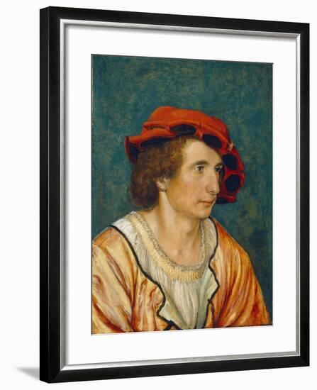 Portrait of a Young Man, C.1520-1530-Hans Holbein the Younger-Framed Giclee Print