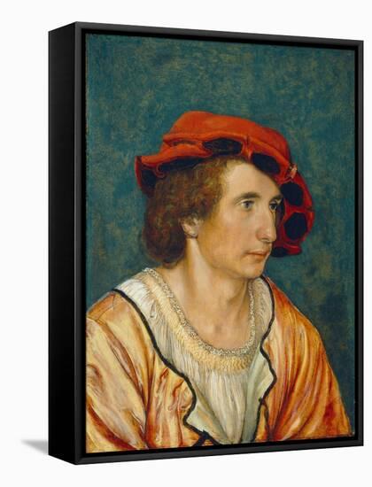 Portrait of a Young Man, C.1520-1530-Hans Holbein the Younger-Framed Premier Image Canvas