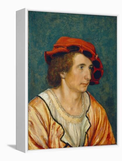 Portrait of a Young Man, C.1520-1530-Hans Holbein the Younger-Framed Premier Image Canvas