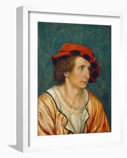 Portrait of a Young Man, C.1520-1530-Hans Holbein the Younger-Framed Giclee Print