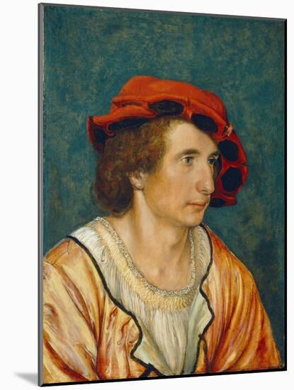 Portrait of a Young Man, C.1520-1530-Hans Holbein the Younger-Mounted Giclee Print