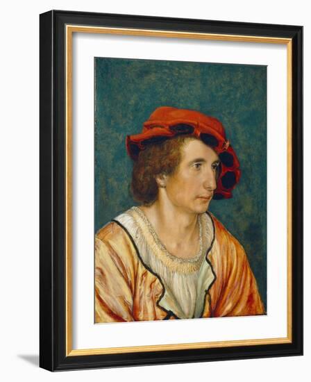 Portrait of a Young Man, C.1520-1530-Hans Holbein the Younger-Framed Giclee Print