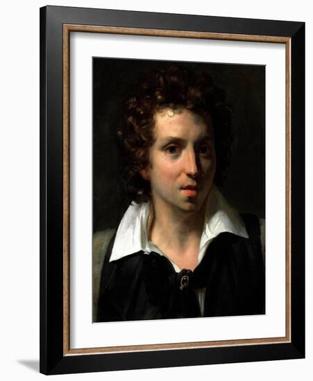 Portrait of a Young Man, C.1818-Theodore Gericault-Framed Giclee Print