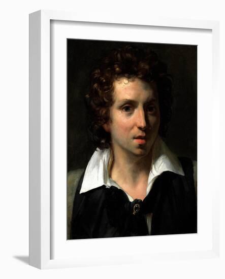 Portrait of a Young Man, C.1818-Theodore Gericault-Framed Giclee Print