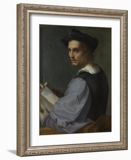 Portrait of a Young Man, Ca 1518-Andrea del Sarto-Framed Giclee Print