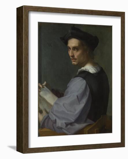 Portrait of a Young Man, Ca 1518-Andrea del Sarto-Framed Giclee Print