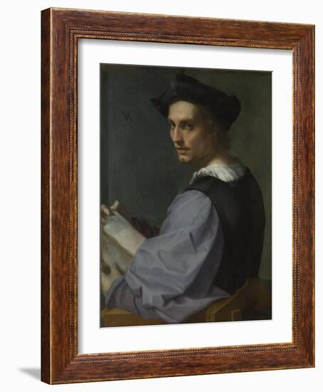 Portrait of a Young Man, Ca 1518-Andrea del Sarto-Framed Giclee Print