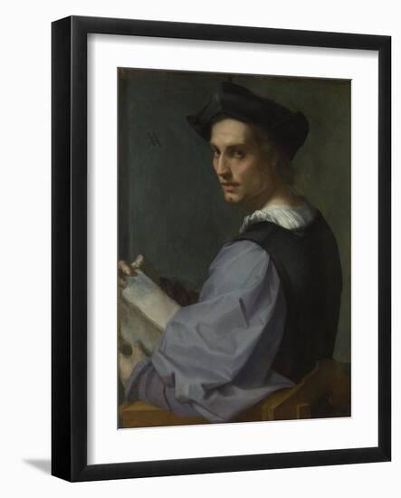 Portrait of a Young Man, Ca 1518-Andrea del Sarto-Framed Giclee Print