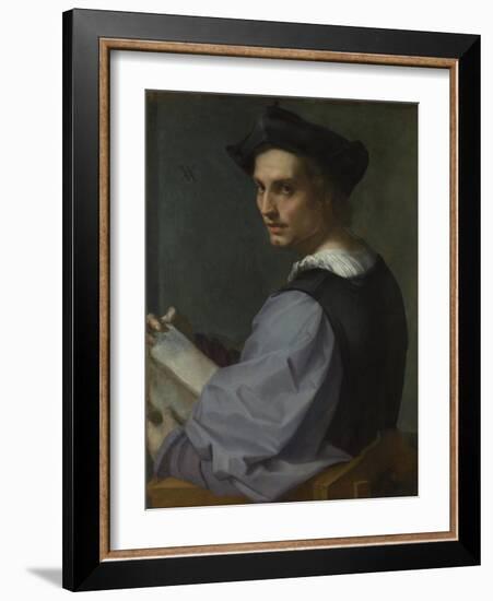 Portrait of a Young Man, Ca 1518-Andrea del Sarto-Framed Giclee Print