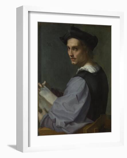 Portrait of a Young Man, Ca 1518-Andrea del Sarto-Framed Giclee Print