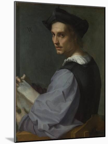 Portrait of a Young Man, Ca 1518-Andrea del Sarto-Mounted Giclee Print