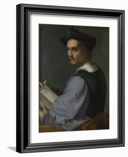 Portrait of a Young Man, Ca 1518-Andrea del Sarto-Framed Giclee Print