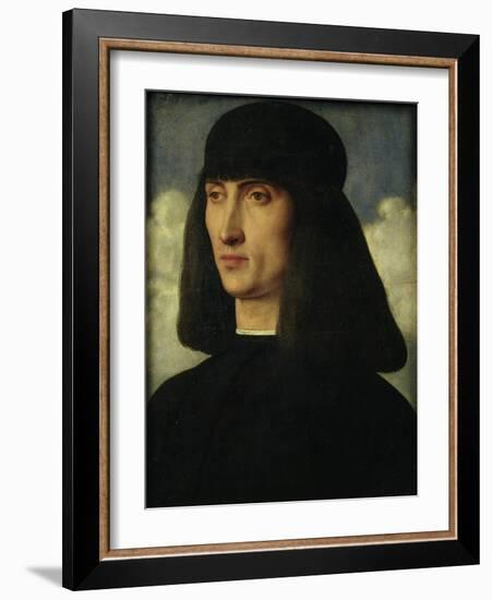 Portrait of a Young Man, circa 1500-Giovanni Bellini-Framed Giclee Print