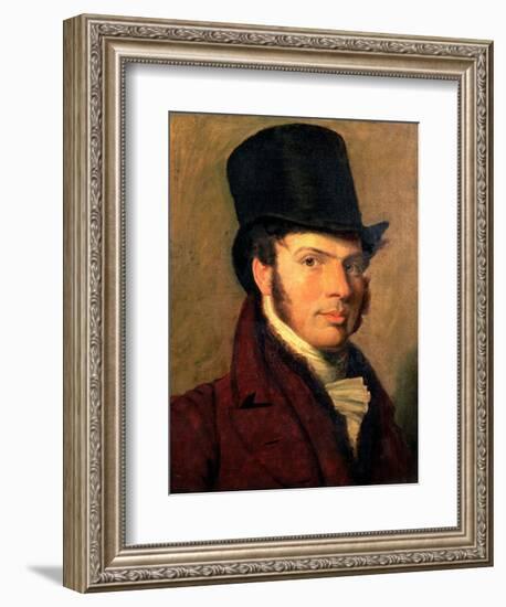 Portrait of a Young Man in a Top Hat-Jacques-Laurent Agasse-Framed Giclee Print