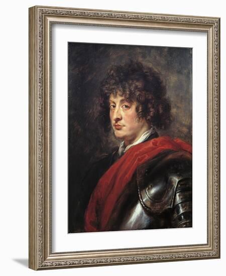 Portrait of a Young Man in Armour, C.1620 (Oil on Canvas)-Peter Paul Rubens-Framed Giclee Print