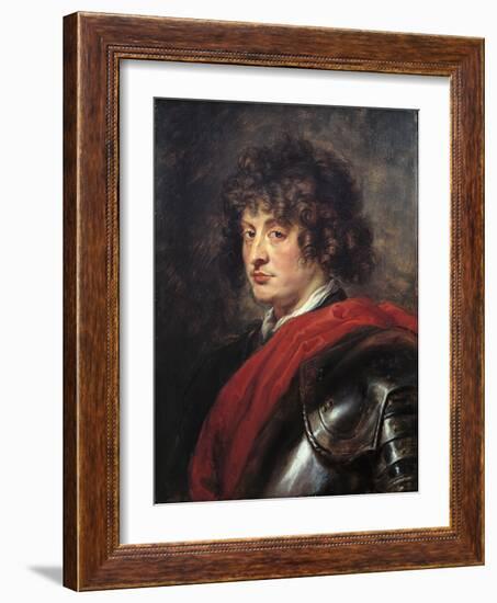 Portrait of a Young Man in Armour, C.1620 (Oil on Canvas)-Peter Paul Rubens-Framed Giclee Print