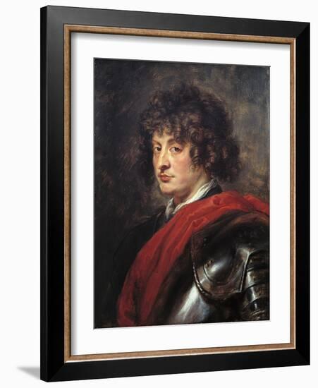 Portrait of a Young Man in Armour, C.1620 (Oil on Canvas)-Peter Paul Rubens-Framed Giclee Print