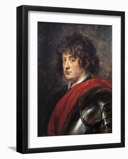 Portrait of a Young Man in Armour, C.1620 (Oil on Canvas)-Peter Paul Rubens-Framed Giclee Print