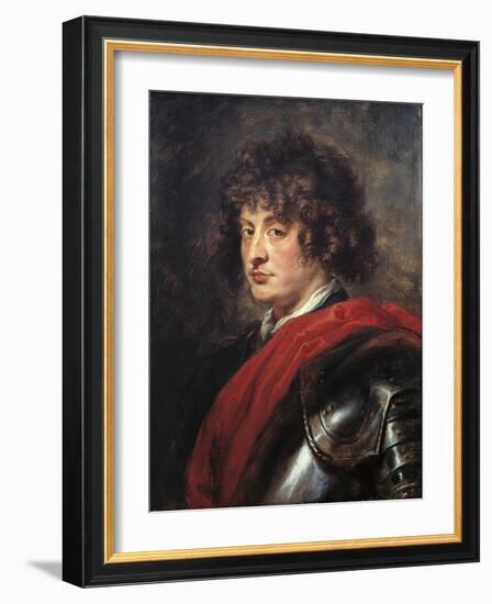 Portrait of a Young Man in Armour, C.1620 (Oil on Canvas)-Peter Paul Rubens-Framed Giclee Print