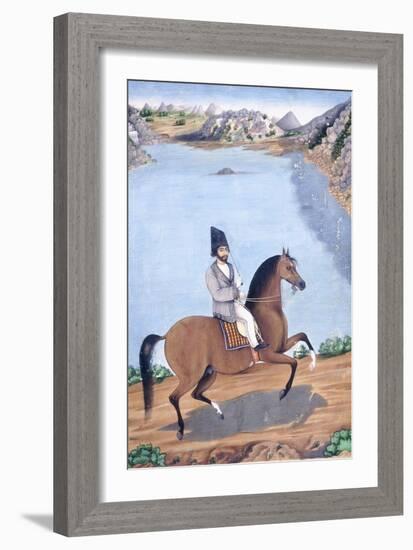 Portrait of a Young Man on Horseback, C.1840-null-Framed Premium Giclee Print