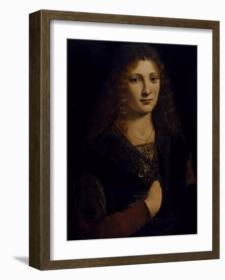 Portrait of a Young Man, Possibly Girolamo Casio, C.1500-Giovanni Antonio Boltraffio-Framed Giclee Print