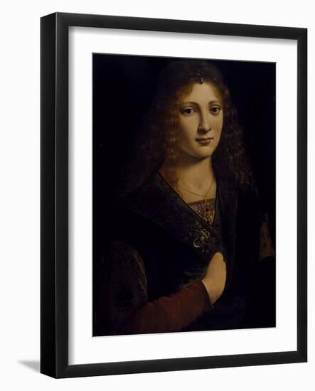 Portrait of a Young Man, Possibly Girolamo Casio, C.1500-Giovanni Antonio Boltraffio-Framed Giclee Print