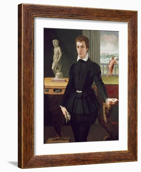 Portrait of a Young Man, Post 1560-Alessandro Allori-Framed Giclee Print