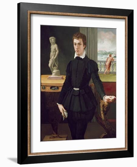 Portrait of a Young Man, Post 1560-Alessandro Allori-Framed Giclee Print