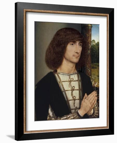 Portrait of a Young Man Praying, Ca 1485-Hans Memling-Framed Giclee Print