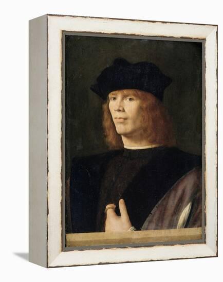 Portrait of a Young Man, Probably Merchant by Andrea Solario-null-Framed Premier Image Canvas