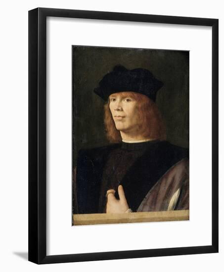 Portrait of a Young Man, Probably Merchant by Andrea Solario-null-Framed Giclee Print