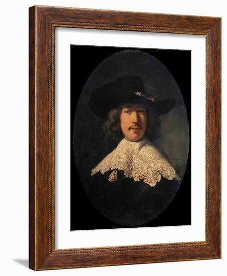 Portrait of a Young Man with a Lace Collar, 1634-Rembrandt van Rijn-Framed Giclee Print