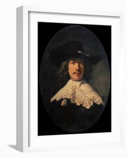 Portrait of a Young Man with a Lace Collar, 1634-Rembrandt van Rijn-Framed Giclee Print