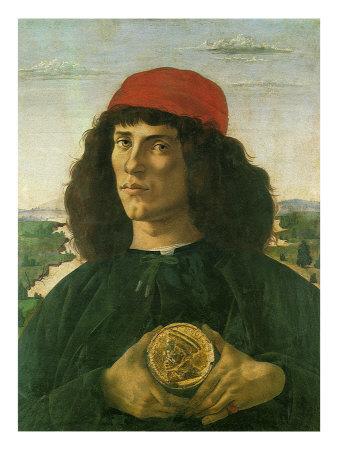 \u0026#39;Portrait of a Young Man with a Medal, 1475\u0026#39; Giclee Print - Sandro ...