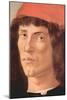 Portrait of a Young Man with Red Cap-Sandro Botticelli-Mounted Art Print