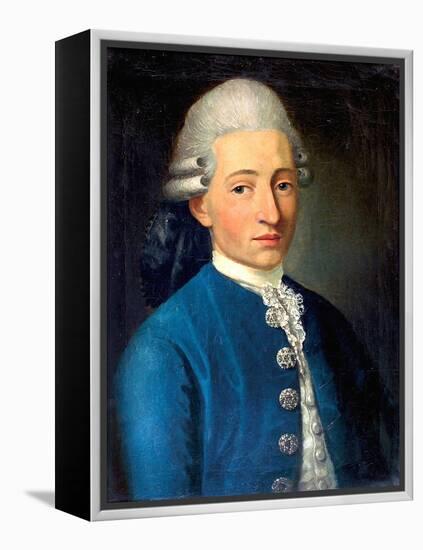 Portrait of a Young Man (Wolfgang Amadeus Mozar), 1772-J. B. Delahaye-Framed Premier Image Canvas