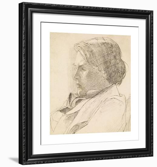 Portrait of a Young Man-Dante Gabriel Rossetti-Framed Premium Giclee Print