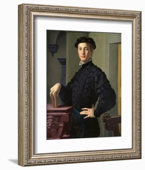 Portrait of a Young Man-Agnolo Bronzino-Framed Art Print