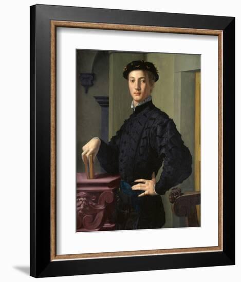 Portrait of a Young Man-Agnolo Bronzino-Framed Art Print