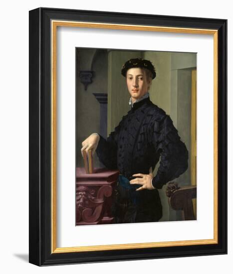 Portrait of a Young Man-Agnolo Bronzino-Framed Art Print