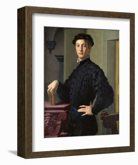 Portrait of a Young Man-Agnolo Bronzino-Framed Art Print
