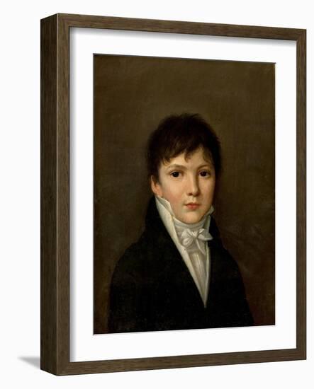 Portrait of a Young Man-Louis Leopold Boilly-Framed Premium Giclee Print