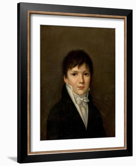 Portrait of a Young Man-Louis Leopold Boilly-Framed Premium Giclee Print